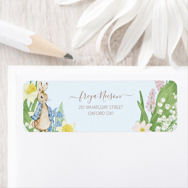 Peter the Rabbit Spring Blooms Blue Baby Shower (Insitu)