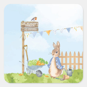 Peter the Rabbit Square Sticker