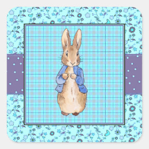 Peter the Rabbit Square Sticker