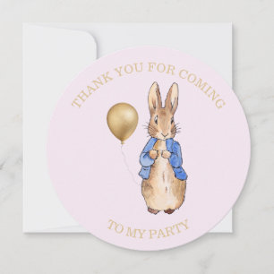 Peter the rabbit Thank you Card