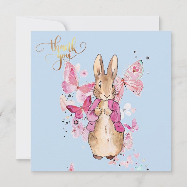 Peter the rabbit Thank you Card (Front)