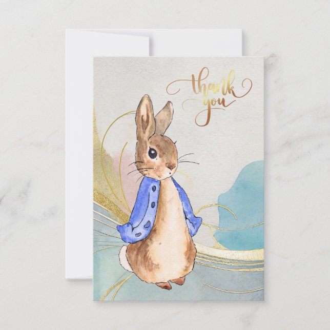Peter the Rabbit  Thank You Card (Front)