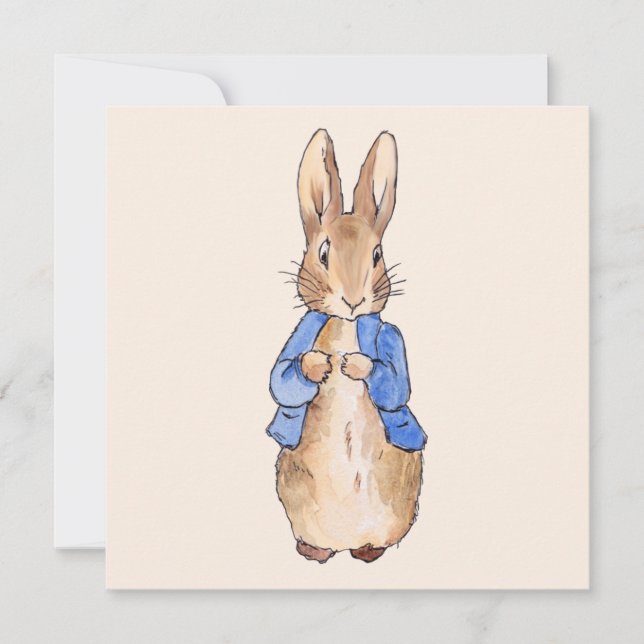 Peter the Rabbit  Thank You Card (Front)