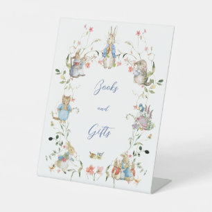 Peter the Rabbit  Wildflower Baby Shower  Pedestal Sign