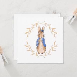 Peter the Rabbit with a Blue Butterfly  
