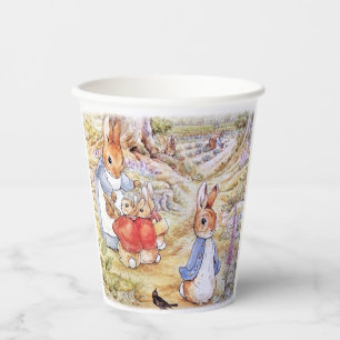 Peter the Rabbit with Josephine Bunny in the Woods Paper Cups