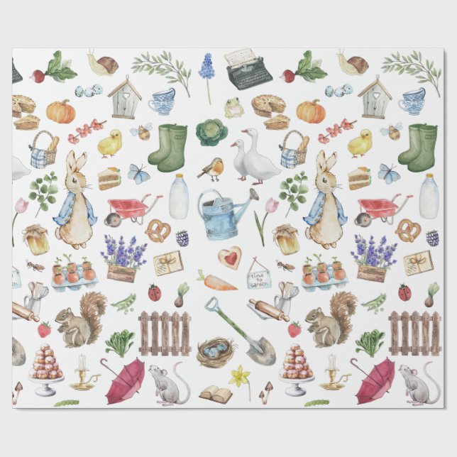Peter the Rabbit Wrapping Paper (Flat)