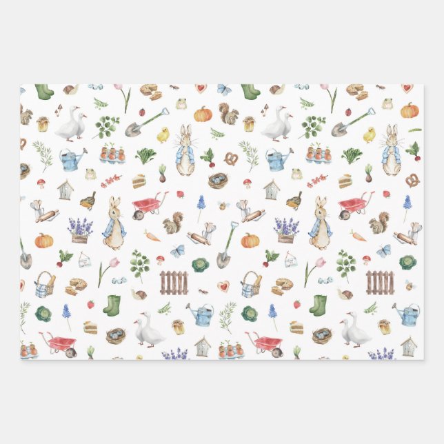 Peter the Rabbit Wrapping Paper Sheet (Front)