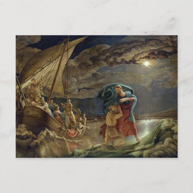 Peter Walks on Water, 1806 Postcard (Front)