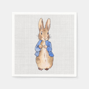Peter with a Gray Linen background Napkin