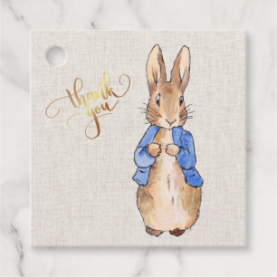 Peter with Beige Linen Background Favour Tags