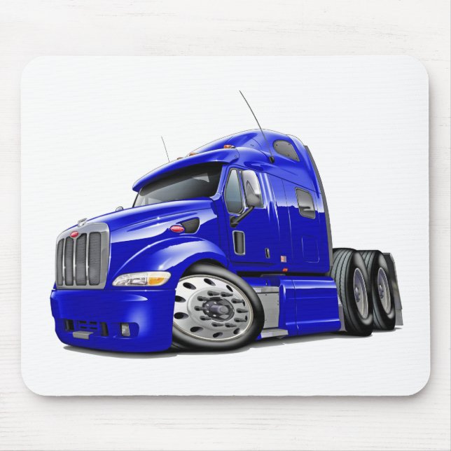 Peterbilt Blue Truck Mouse Mat (Front)