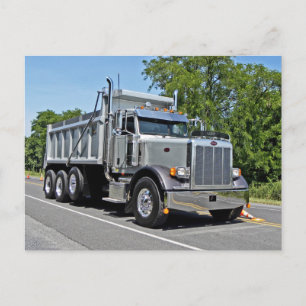 Peterbilt Dump Truck Postcard