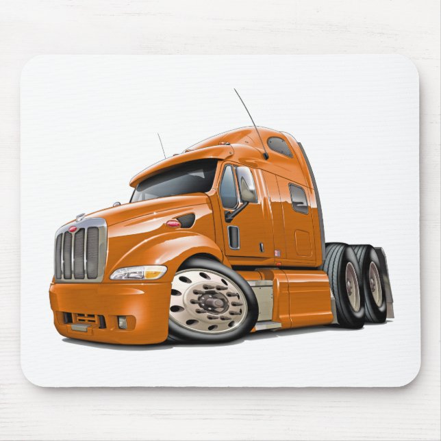 Peterbilt Orange Truck Mouse Mat (Front)