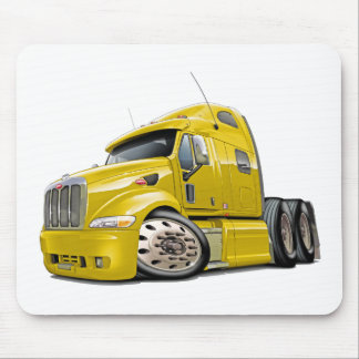 Peterbilt Yellow Truck Mouse Mat