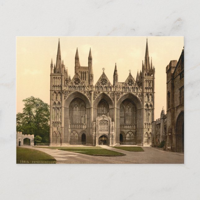 Peterborough Cathedral II, Cambridgeshire, England Postcard (Front)