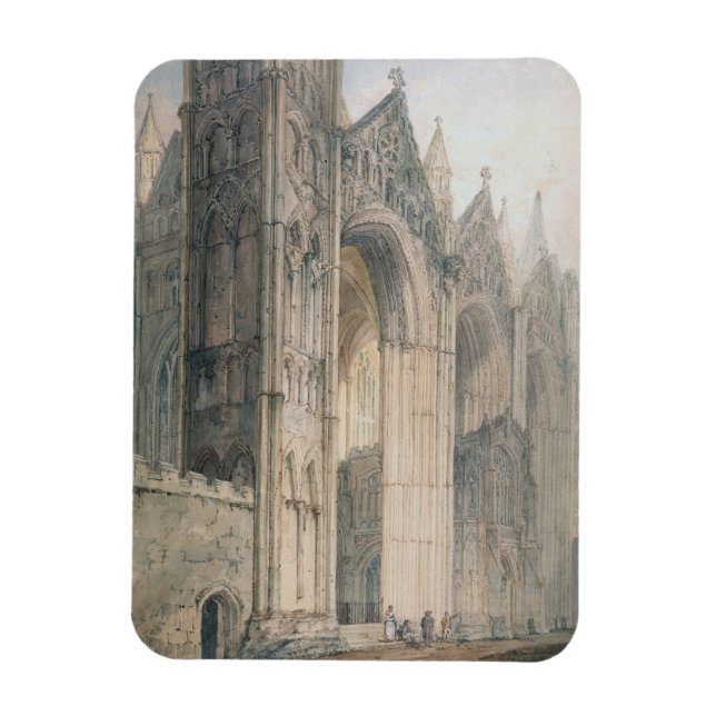 Peterborough Cathedral (w/c on paper) Magnet (Vertical)
