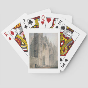 Peterborough Cathedral (w/c on paper) Playing Cards