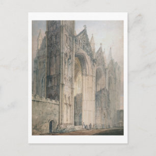 Peterborough Cathedral (w/c on paper) Postcard