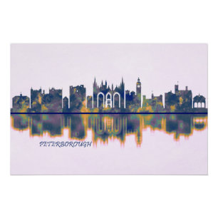 Peterborough Skyline Poster