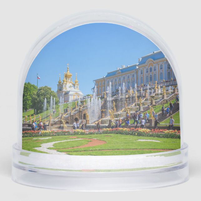 Peterhof Palace Grand Cascade – St. Petersburg Rus Snowglobe (Front)