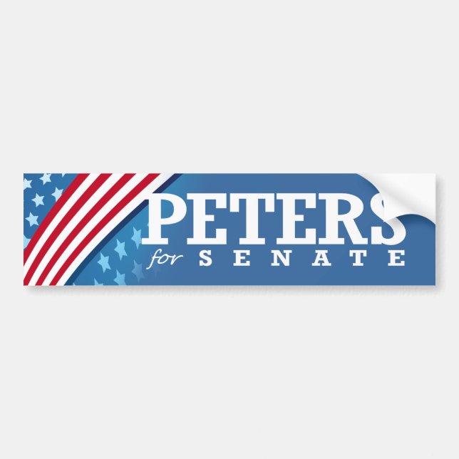 PETERS FOR SENATE 2014 BUMPER STICKER (Front)