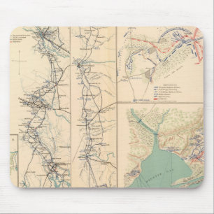 Petersburg environs Bentonville Carolinas Mouse Mat