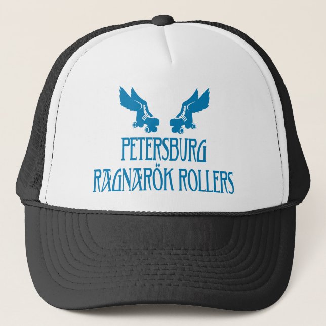 Petersburg Ragnarok Rollers Trucker Hat Blue 2 (Front)
