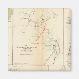 Petersburg, Va, Atlanta Campaign Magnet