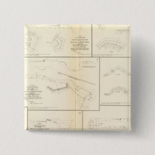 Petersburg, Va batteries, siege 15 Cm Square Badge