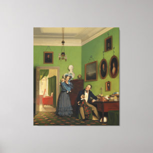 Petersen Family Balance by Wilhelm Ferdinand Bendz Canvas Print