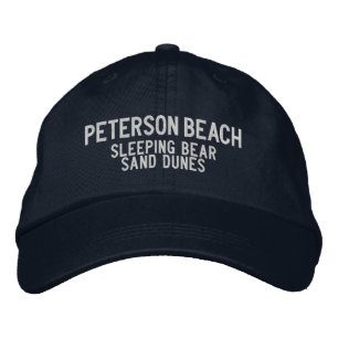 Peterson Beach Michigan Embroidered Baseball Hat
