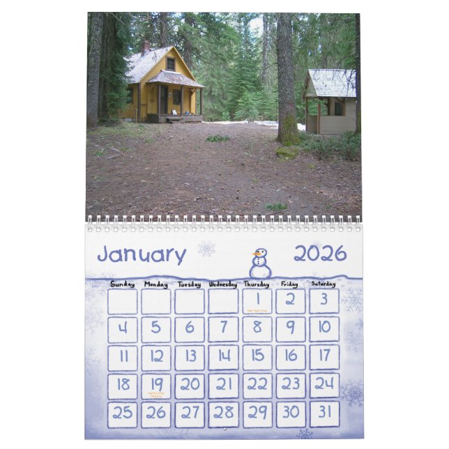 Peterson Prairie Guard Station Memorial RIP Calendar (Jan 2026)