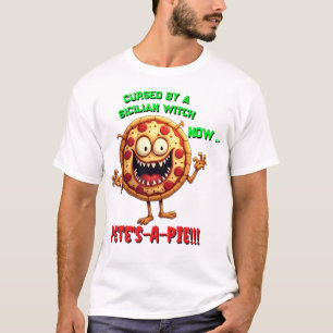 PETE'S-A-PIE Graphic Foodie Football Fashion T-Shirt