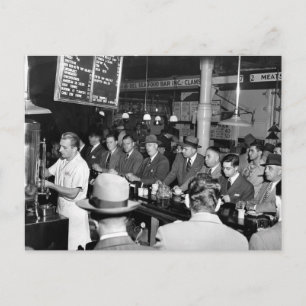 Pete's Lunch Counter, 1950 Postcard
