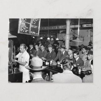 Pete's Lunch Counter, 1950 Postcard