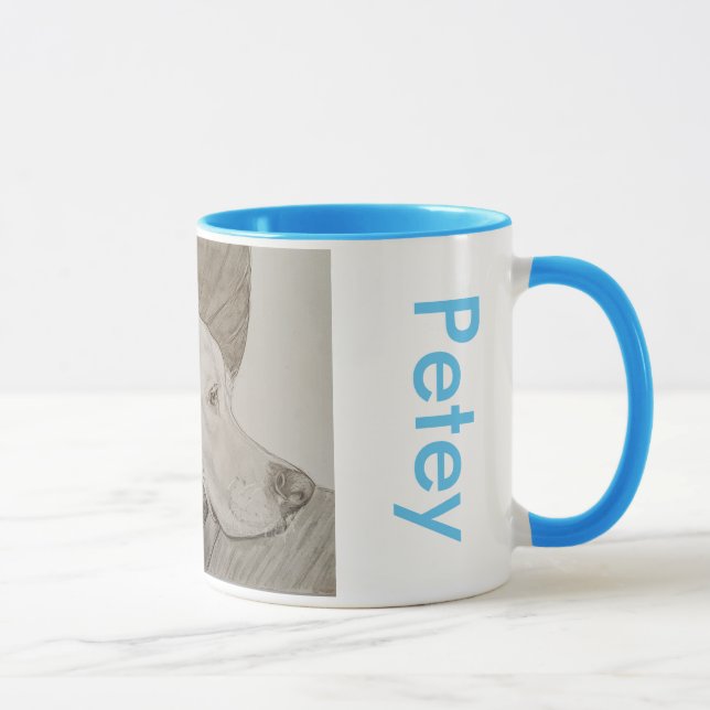 Petey Waiting for Best Friend Mug (Right)