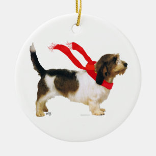 Petit Basset Griffon Vendeen Ceramic Tree Decoration