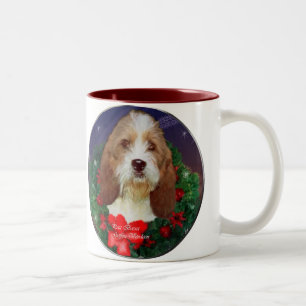 Petit Basset Griffon Vendeen Christmas Gifts Two-Tone Coffee Mug