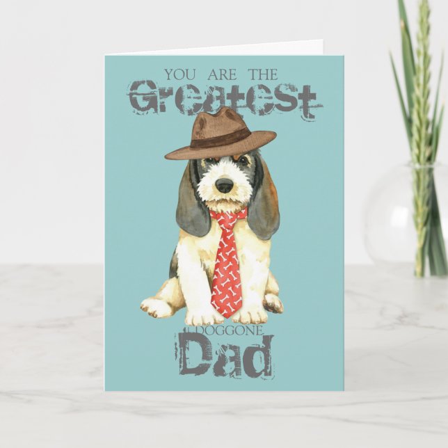 Petit Basset Griffon Vendeen Dad Card (Front)