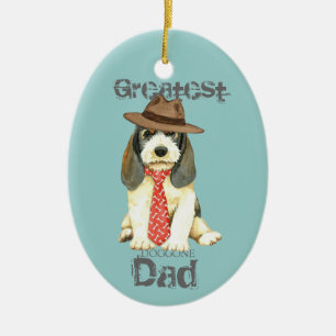 Petit Basset Griffon Vendeen Dad Ceramic Ornament