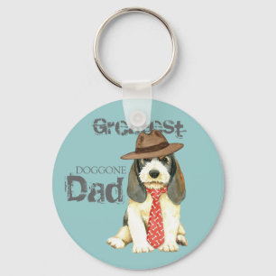 Petit Basset Griffon Vendeen Dad Key Ring