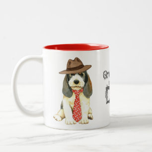 Petit Basset Griffon Vendeen Dad Two-Tone Coffee Mug