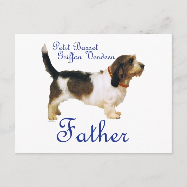 Petit Basset Griffon Vendeen Father Postcard (Front)