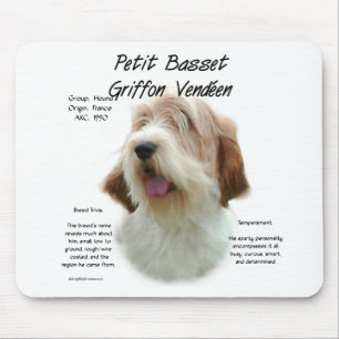 Petit Basset Griffon Vendeen History Design Mouse Mat