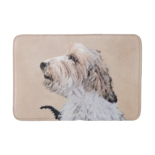 Petit Basset Griffon Vendéen Painting - Dog Art Bath Mat