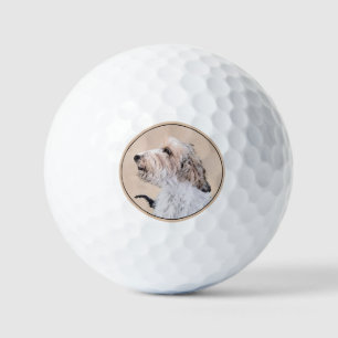 Petit Basset Griffon Vendéen Painting - Dog Art Golf Balls