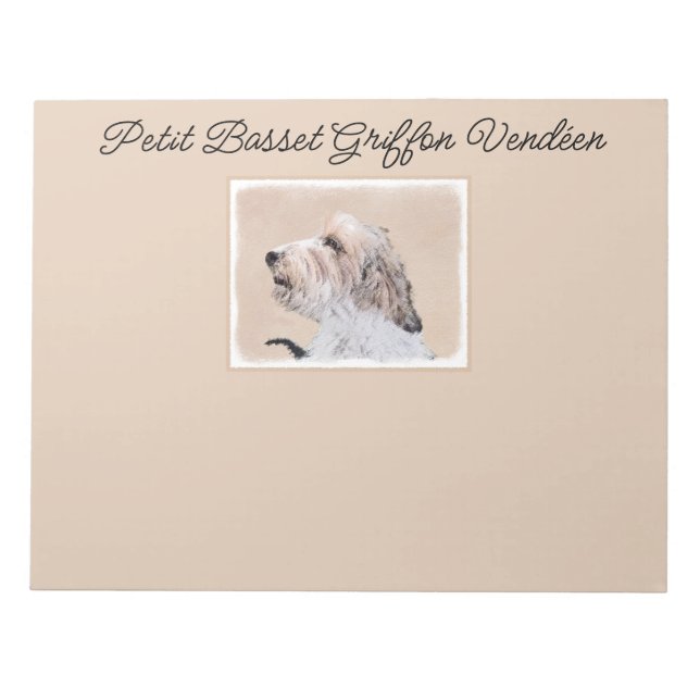 Petit Basset Griffon Vendéen Painting - Dog Art No Notepad (Front)