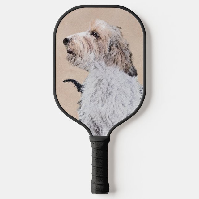 Petit Basset Griffon Vendéen Painting - Dog Art Pickleball Paddle (Front)