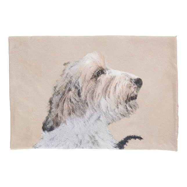 Petit Basset Griffon Vendéen Painting - Dog Art Pillowcase (Front)